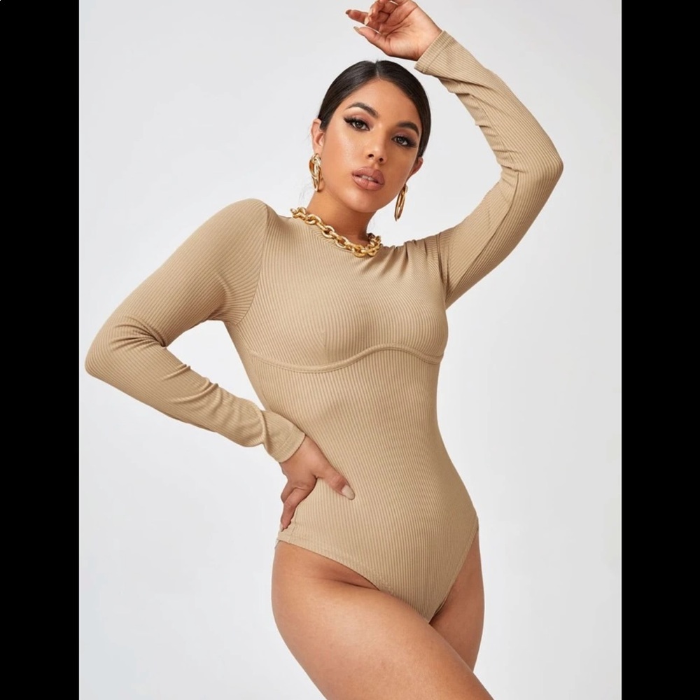 Rib knit bodysuit
